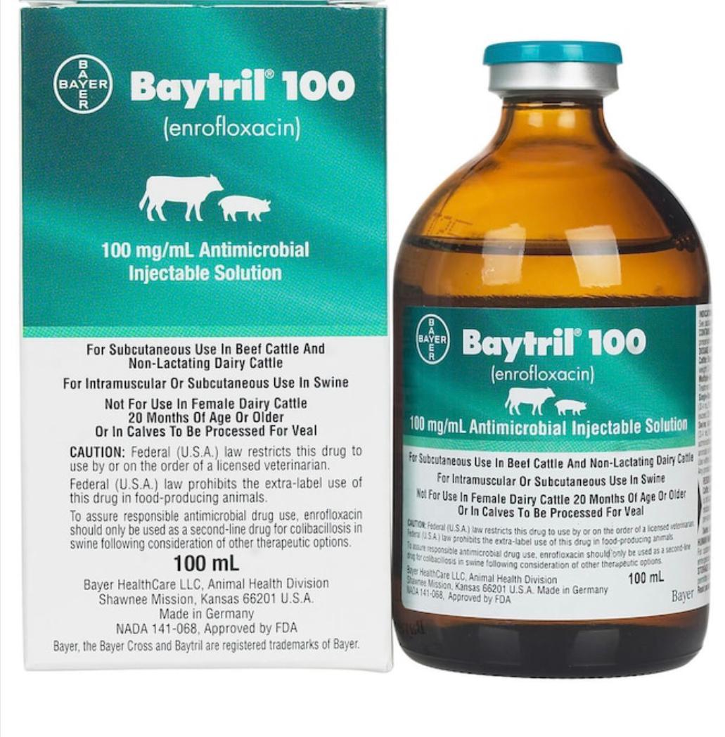 Baytrill 100 (enrofloxacin) 100 mL