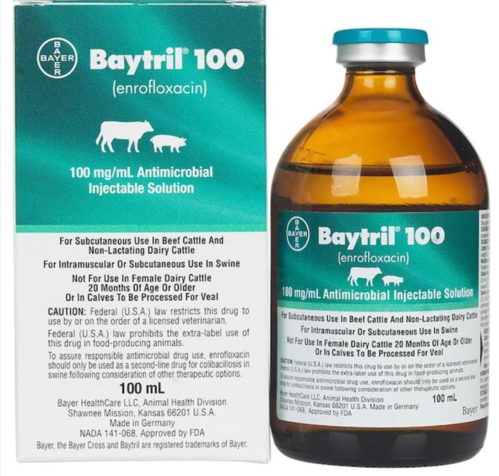 Baytrill 100 (enrofloxacin) 100 mL